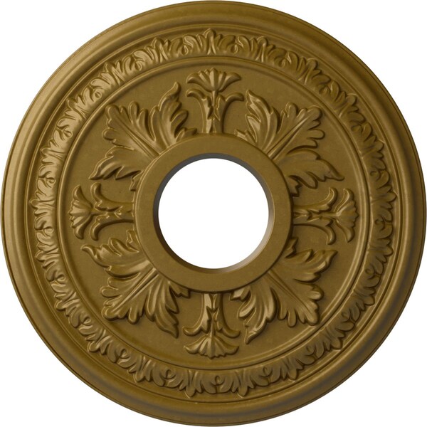 Ekena Millwork Baltimore Ceiling Medallion (Fits Canopies up to 5 1/2"), 15 3/8"OD x 4 1/4"ID x 1 1/2"P, Gold CM15BAGLS - main